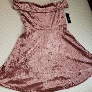 Lavender velvet dress